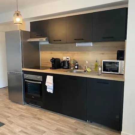 T3 Moderne - Proche Tram - Parking Prive דירה